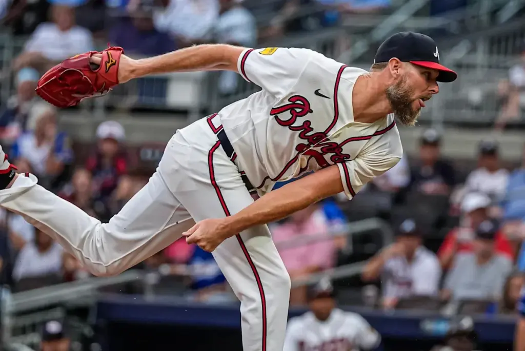 Chris Sale turns back clock, hits triple digits and completes gem on emotional night in Braves sweep - Fox News