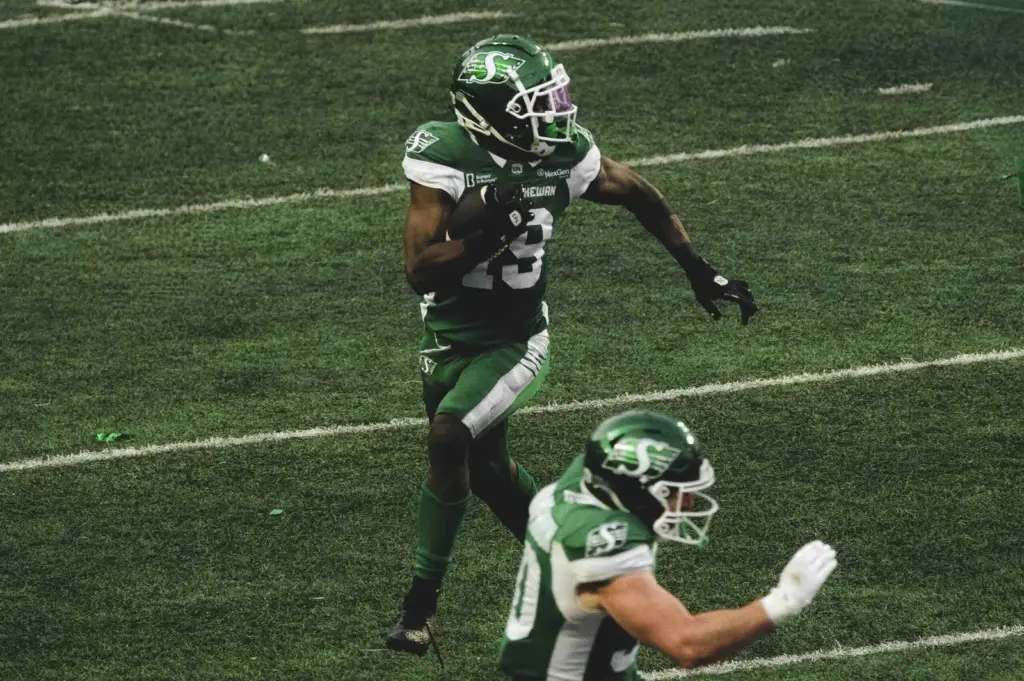 Tommy Stevens scores hat-trick of touchdowns as Riders overpower REDBLACKS