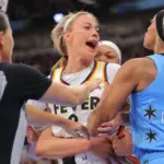 Chicago's DiJonai Carrington ejected for hard foul on Sophie Cunningham